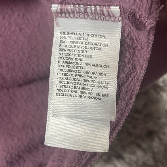 The North Face Never Stop Exploring Hoodie Women's Sz M Mauve Pocket Drawstring - Picture 6 of 12